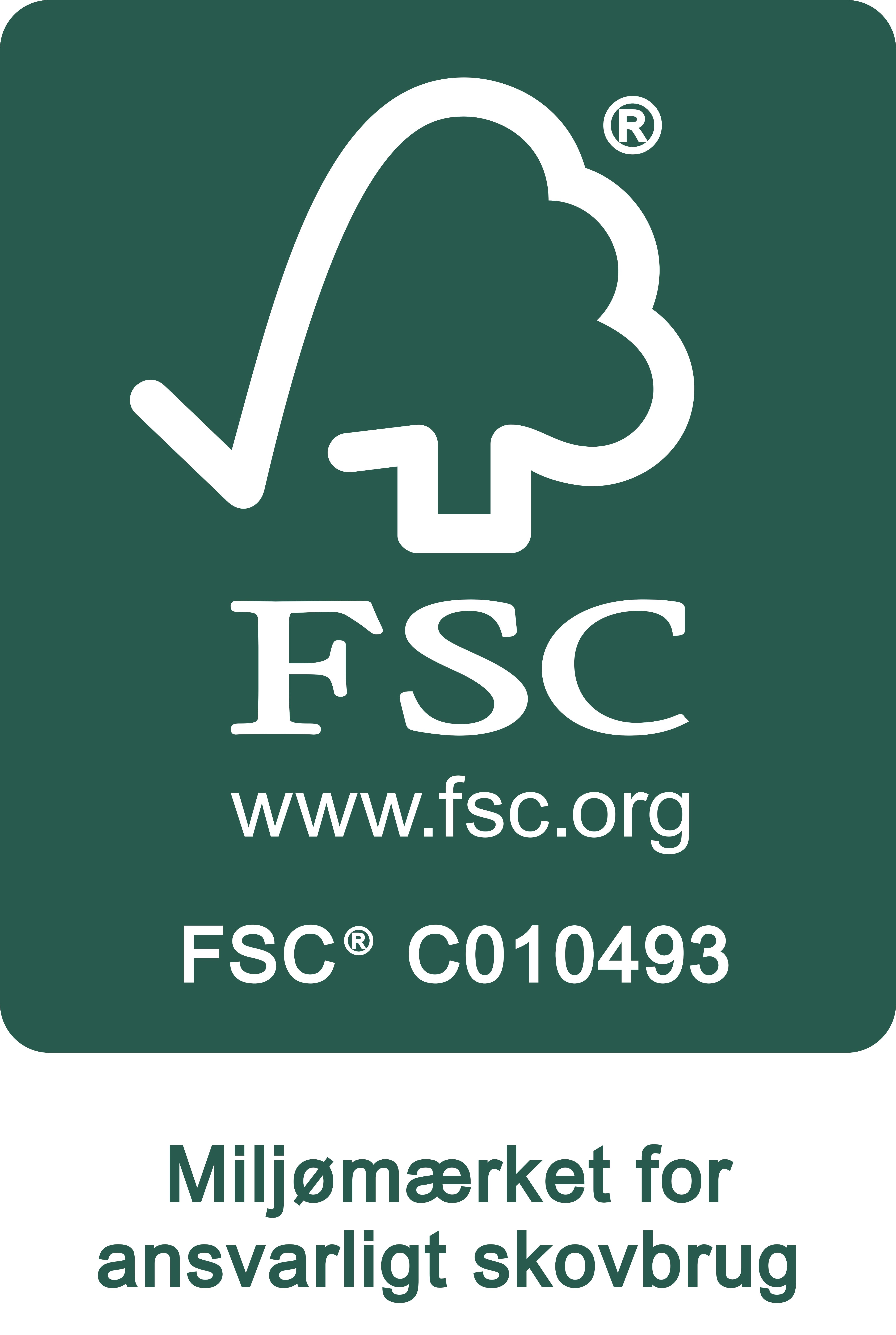 FSC® Miljømærket for ansvarligt skovbrug